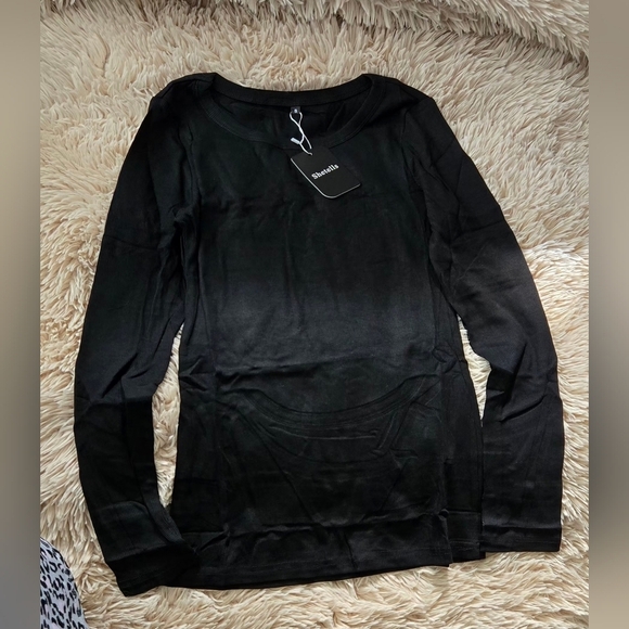 Women's Long Sleeve Crew Neck Ribbed Knit Top #1100 - Picture 5 of 7